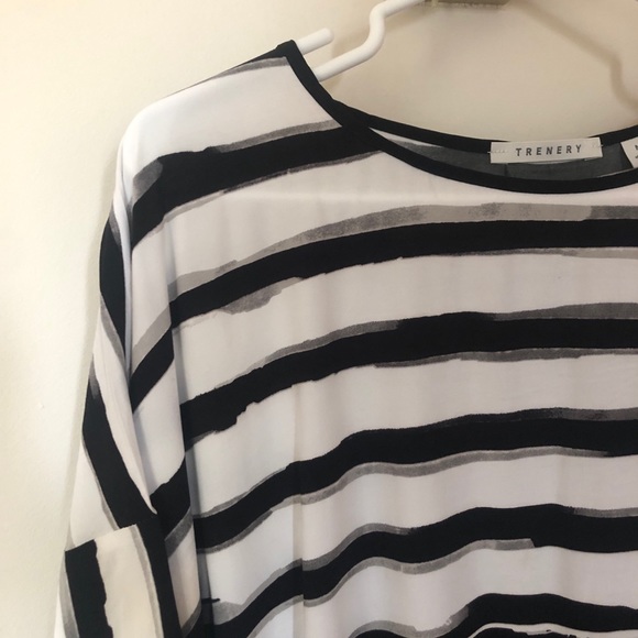 TRENERY OMBRÉ STRIPED BLOUSE - Picture 3 of 4